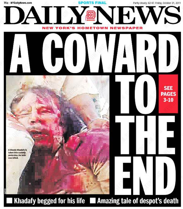 Not too graphic for the Daily News.